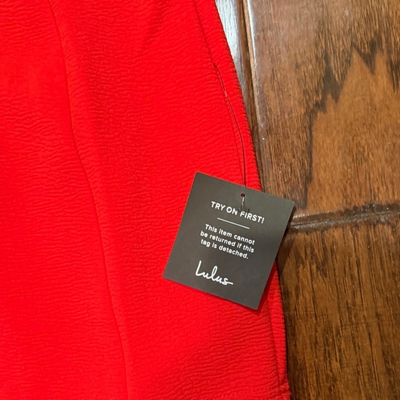 NWT Lulu's Vibrant Red Mini Dress​ - Picture 2 of 9